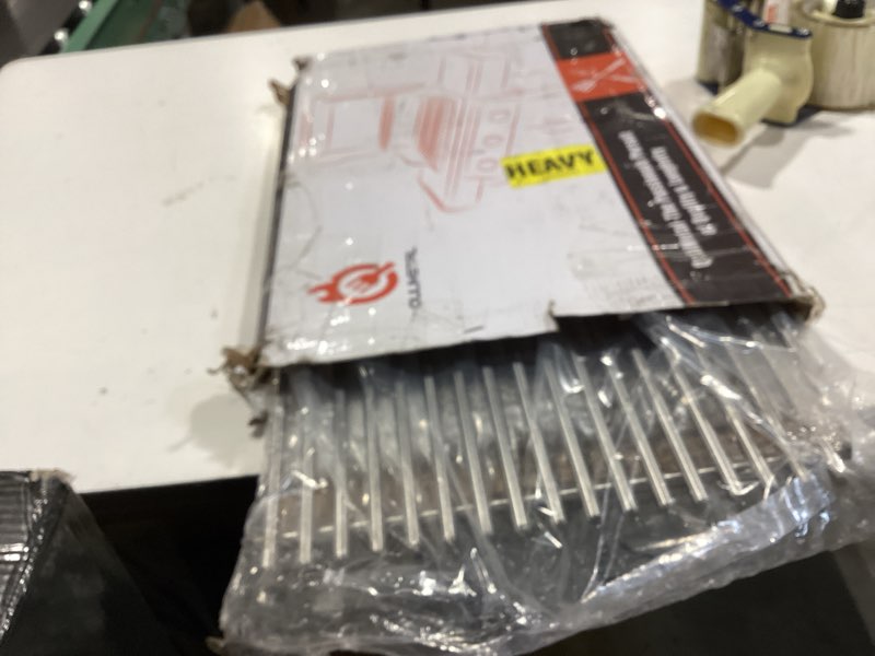 qulimetal 9mm thick 19.5" grill grates for weber genesis 300 series, sus304 grill replacement parts 