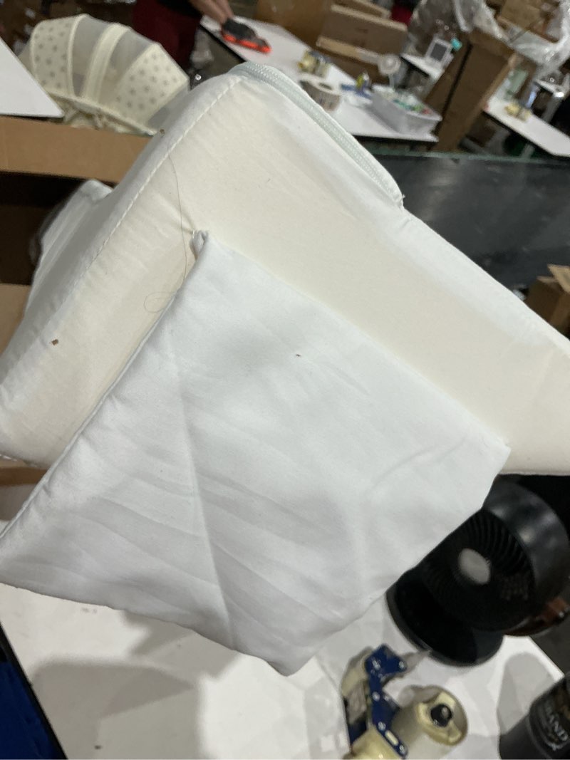 Condition photo showing Good Condition for vekkia twin size bed wedge pillow/headboard pillow/mattress wedge/bed gap filler,close the gap (0-6\") between your mattress and headboard(white
