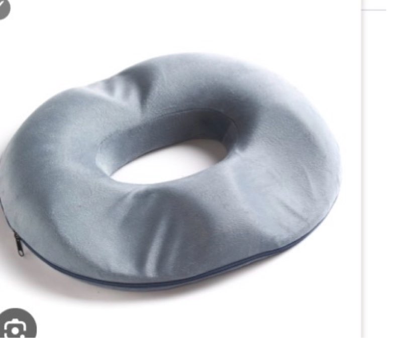 Black Mountain Products Bmp Donut Orthopedic Tailbone Seat Cushion - Grey