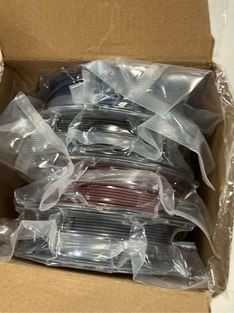 Condition photo showing Good Condition for AMOLEN Carbon Fiber PLA Filament 1.75mm Bundle, Multicolor Lightweight & High-Strength 3D PLA Filame