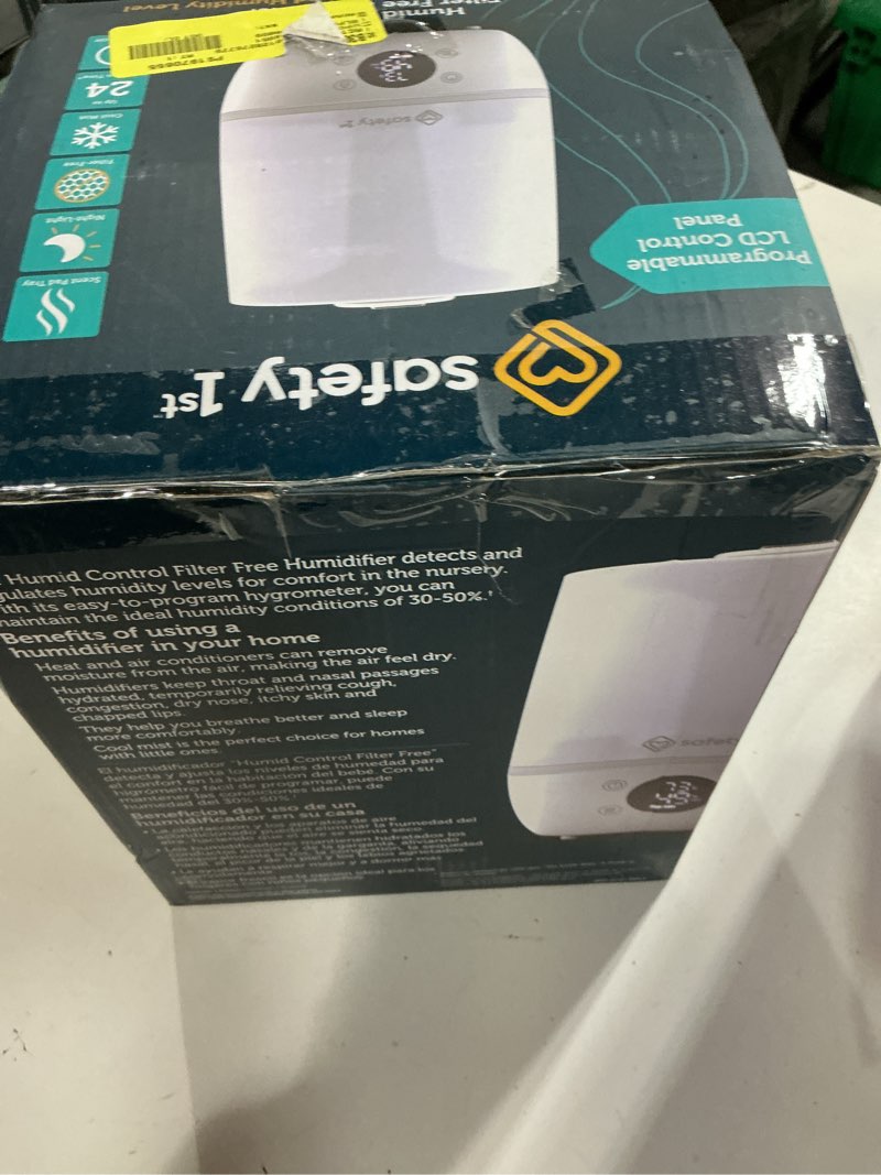 Condition photo showing Good Condition for safety 1st humid control filter free humidifier