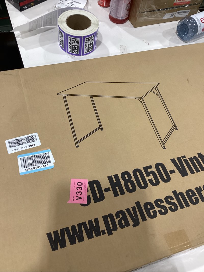 Condition photo showing Good Condition for PayLessHere 32/39/47 inch Computer Desk Study Writing Table, Adjustable feet, Modern Furniture for Home Office (1, Vintage, 39 inch) Vintage 39 Inch