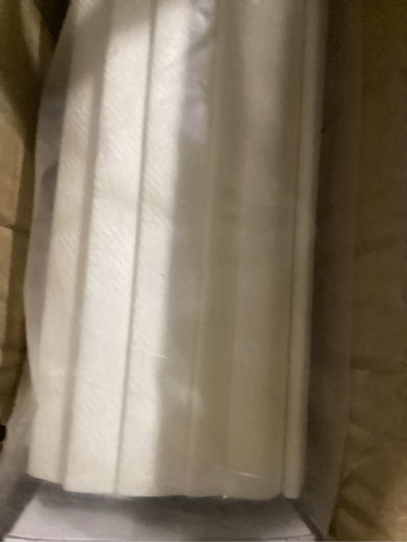 Condition photo showing As Is for LazBlinds Cordless Roman Shades for Windows, Light Filtering Thermal Insulated Window Blinds, Lightweight Fabric Blinds for Indoor Windows, 40" W x 60" H, Ivory Light Filtering - Ivory (Off White) 40" W x 60" H