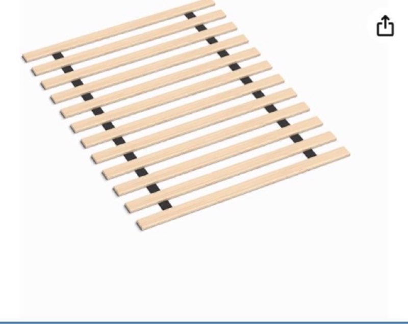 0.68-inch horizontal wooden bunkie board/bed slats, enhance mattress support, twin(39"), beige