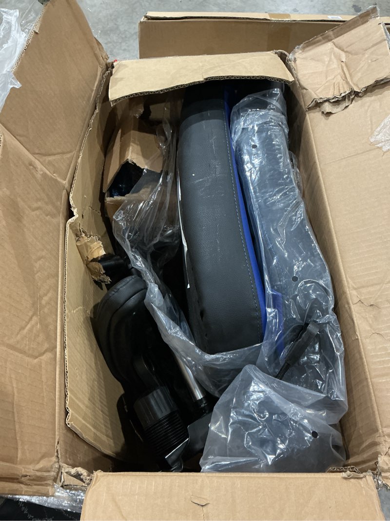 Condition photo showing As Is for not exact but similar to dumos pu leather office chair - ergonomic executive computer desk chairs with adjustable flip-up armrest, swivel task chair with lumbar support, strong metal base,inky inky 1pc