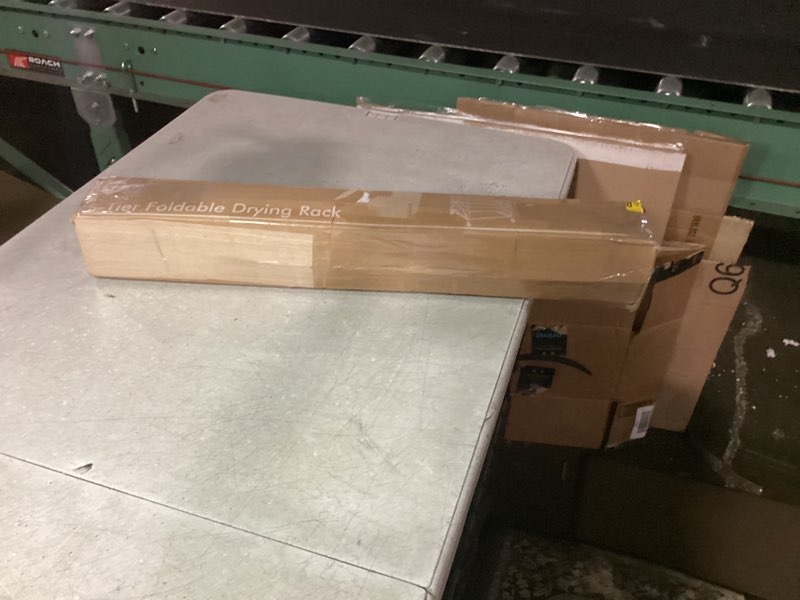 Condition photo showing New/Like New for 4-Tier Clothes Drying Rack, 4ft High Foldable Drying Rack Clothing for Indoor & Outdoor, Portable Collapsible Laundry Dryer for Laundry Room and Apartment, White 29" L x 49" H x 11.5" W