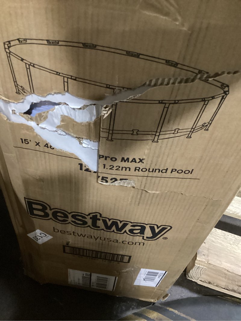 Condition photo showing Good Condition for bestway steel pro max 16' x 4' above ground round pool set w/ accessory kit