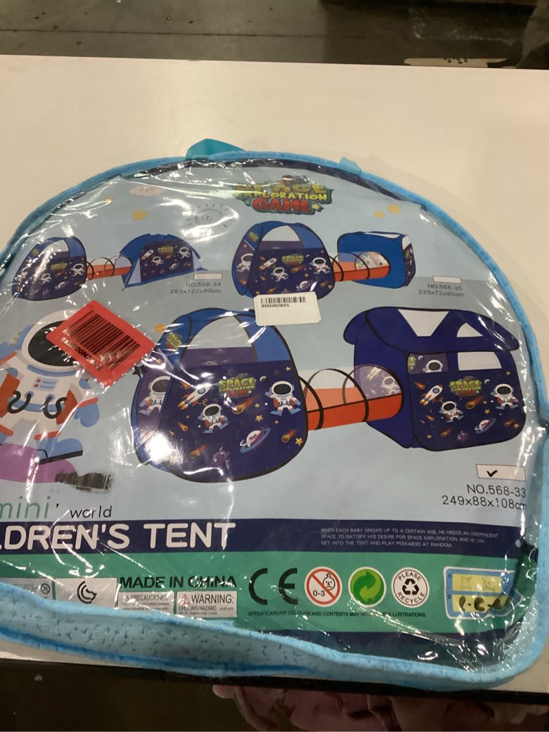 Condition photo showing New/Like New for Space exploration game mini tent Pcs Galaxy Kid Play Tent Pop up Tent Play Tunnel Indoor and Outdoor Playhouse for Kid Beanbag Toss Game for Team Competition for boy with Tote Bag
