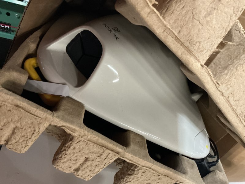 Condition photo showing Good Condition for poolmr cordless robotic pool cleaner - above ground pool vacuum robot - 40w strong suction, dual cle