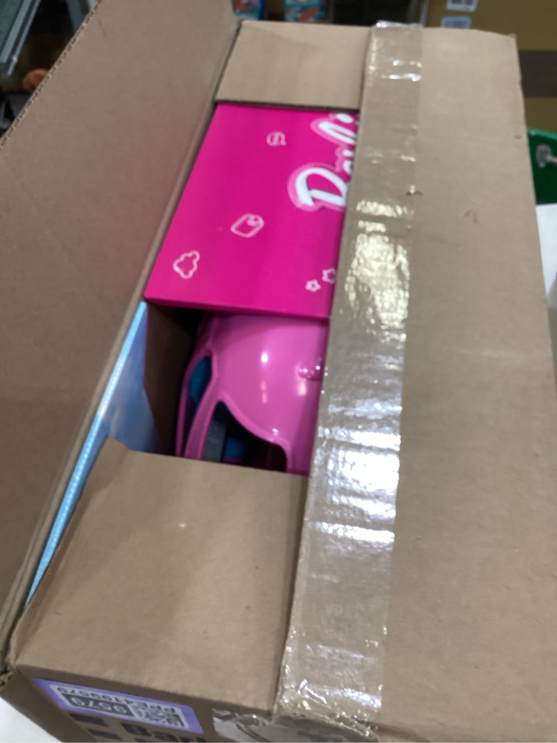 Condition photo showing New/Like New for barbie dreamplane airplane toys playset with 15+ accessories including puppy, snack cart, reclining seats and more (amazon exclusive)
