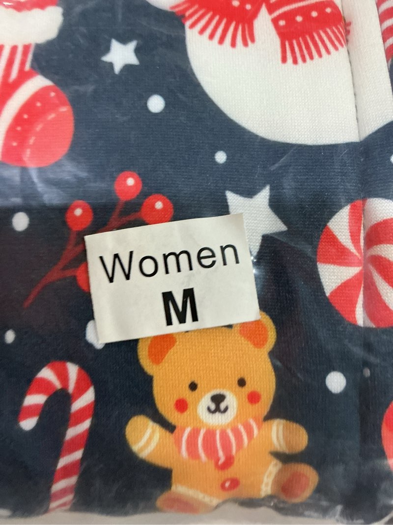 Condition photo showing New/Like New for ANGELGGH Onesie Christmas Family Matching Pajamas Adult Couples Men PJs Hooded Women Novelty One-piece Sleepwear Women Medium Navy Snowman