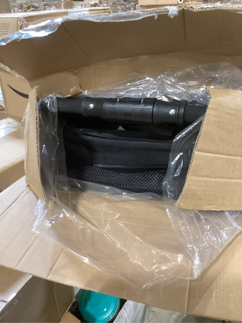 Condition photo showing Good Condition for larger dog stroller for medium pet, lightweight, dispenser, storage pouch, brake wheels, easy folding, offering a wide and breathable view
