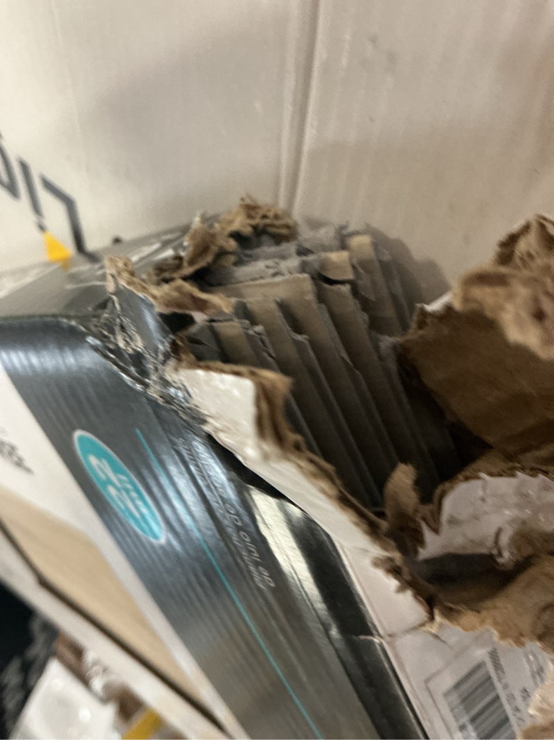 Condition photo showing As Is for pergo duracraft oslo hickory brown 22-mil x 8-3/4-in w x 47-in l waterproof interlocking luxury vinyl plank flooring (17.22-sq ft/ carton)