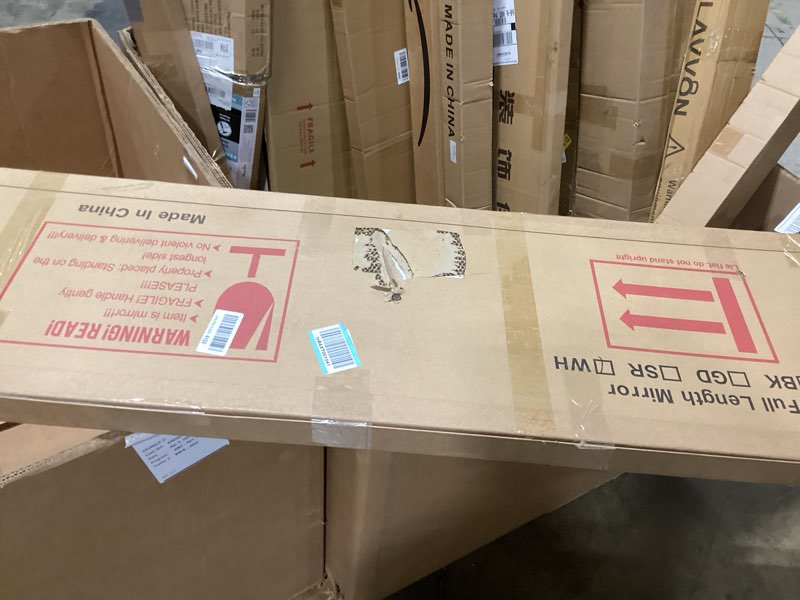 Condition photo showing As Is for wissmiels full length mirror with led lights, led mirrors full length floor mirror full body mirror