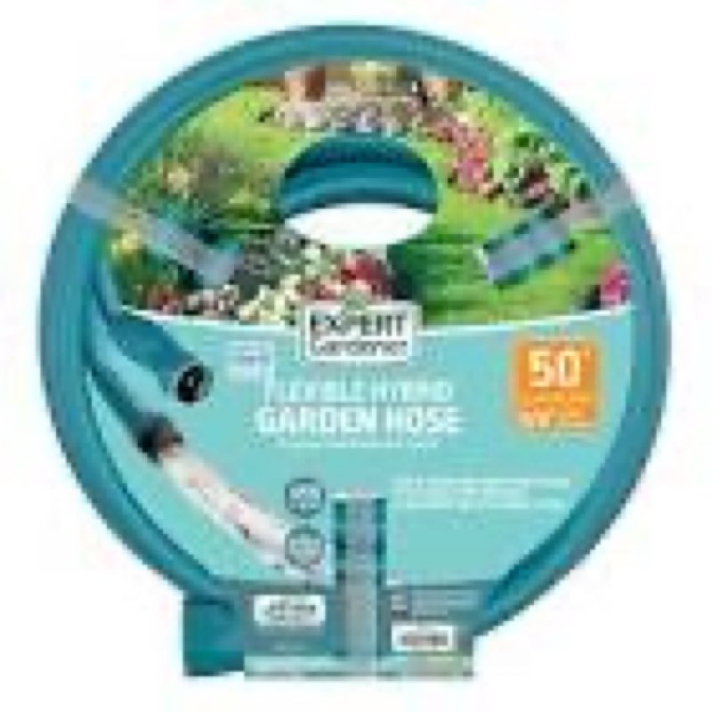 Expert Gardener 5/8" x 50 ft Heavy Duty Hybrid Polymer Garden Hose