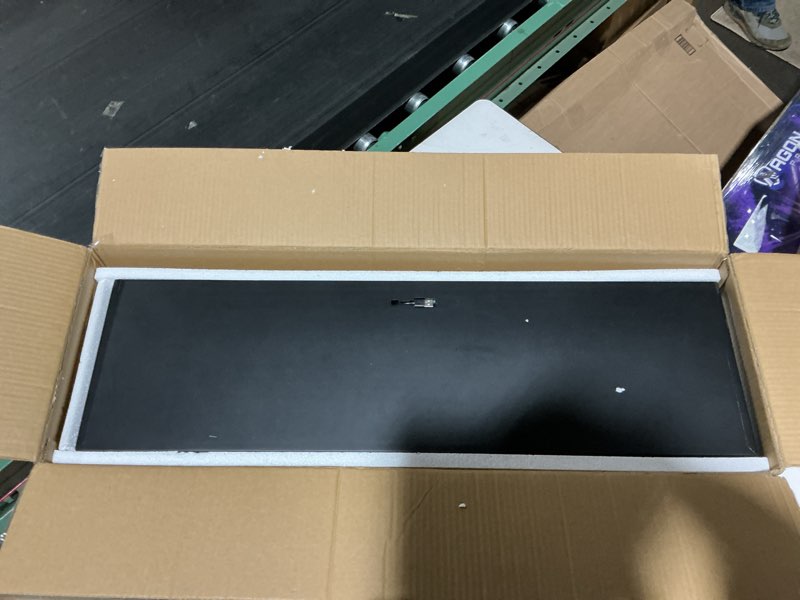 Condition photo showing As Is for shelf with secret compartment, concealed floating shelf, wall-mounted storage solution, secret shelf, hidden compartment shelf,