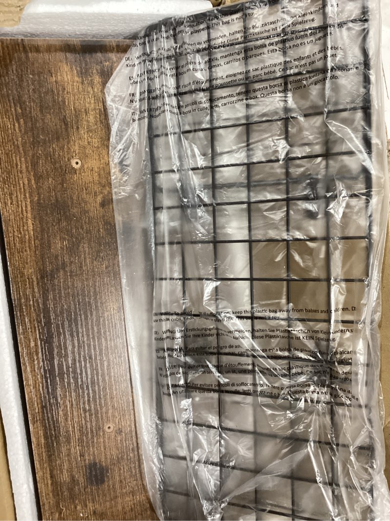 Condition photo showing Good Condition for QEEIG Bathroom Shelves Over Toilet - Wall Mounted Floating Shelves Toilet Paper Storage Small Farmhouse Decor Shelf 16 inch Set of 3, Rustic Brown (019-BN3) 3pcs A. Brown