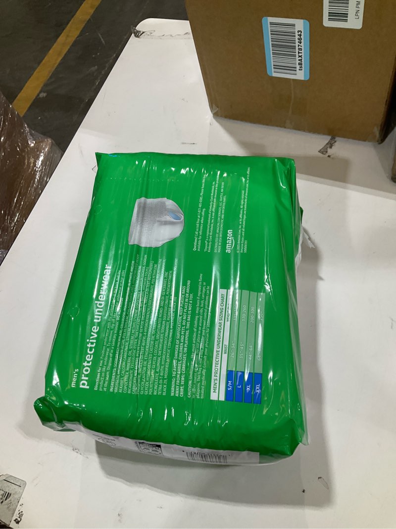 Condition photo showing Good Condition for Amazon Basics Incontinence Underwear for Men, Maximum Absorbency, X-Large, 16 Count (1 Pack) X-Large 16