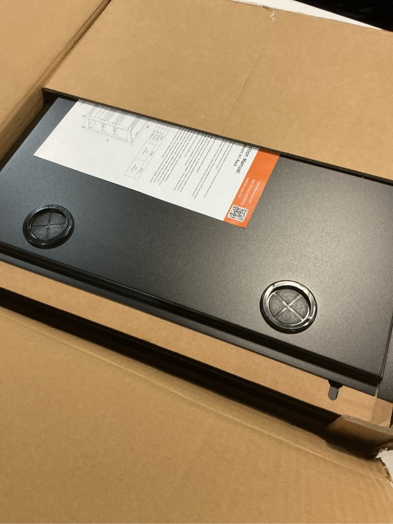 Condition photo showing Good Condition for Tecmojo 12U Open Frame Network Rack for IT & AV Gear, AV Rack Floor Standing or Wall Mounted,with 2 PCS 1U Rack Shelves & Mounting Hardware,Network Rack for 19" Networking,Audio and Video Device 12U without Casters