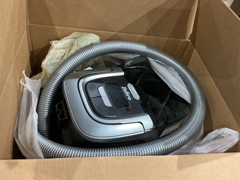 Condition photo showing As Is for similar to zefiro max 1600w bagless canister vacuum cleaner, 40kpa powerful suction for pet hair, hard floors & carpets, lightweight with hepa filter, auto cord rewind & large capacity for home & apartments gray
