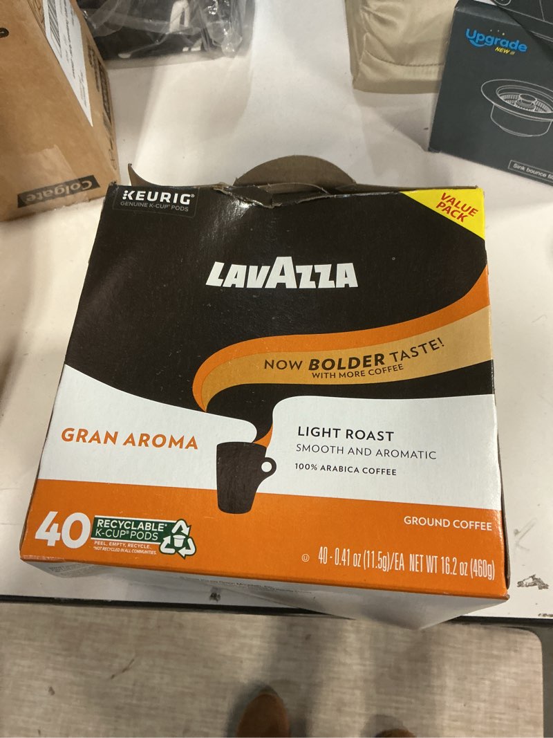 Condition photo showing New/Like New for ((BB:05/MAR/2026))Lavazza Costiera Gran Aroma, Single Serve Keurig K-Cup Pods, Light Roast Coffee, 40-Count Box Gran Aroma 40 Count (Pack of 1)
