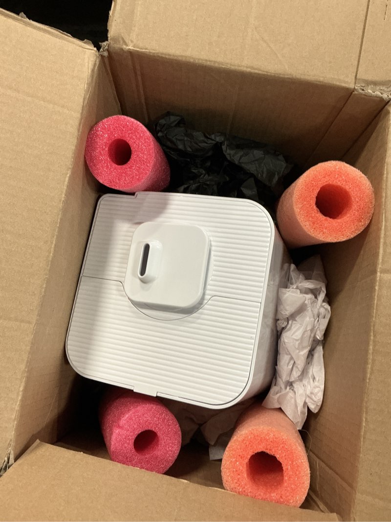 Condition photo showing As Is for 2.64gal humidifiers for bedroom large room, warm and cool mist up to 500ft², top fill diffuser ambient light, 3 mist modes, 24h timer,35db quiet humidifier for home office plant