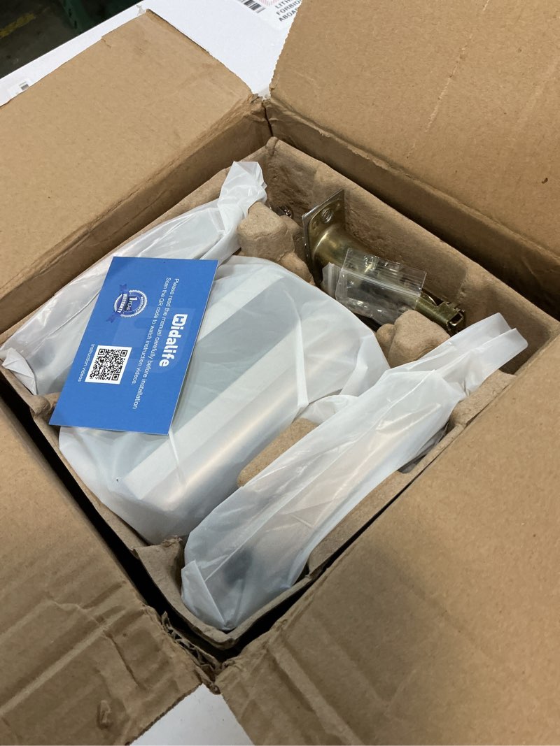 Condition photo showing Good Condition for hidalife keyless entry door lock, keypad door-lock with handle, touchscreen, auto-locking, anti-peep password, easy to install for front doors, home, office, satin nickel 2 pack