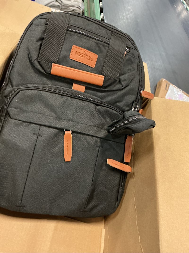 Condition photo showing Good Condition for Expandable Diaper Bag Backpack for Baby Boy & Girl – 26-32L Large Capacity Travel Diaper Bag with Insulated Pockets, Changing Pad & Stroller Straps – Black