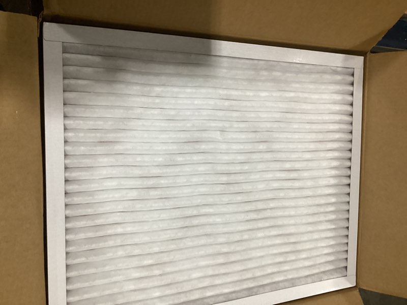 Condition photo showing Good Condition for amazon basics 20x25x1 air filter 6-pack, merv 11 ac furnace filters, dust, pet, allergy control, electrostatic, removes lint (actual size: 19.75" x 24.75" x 0.75") 20x25x1 merv 11
