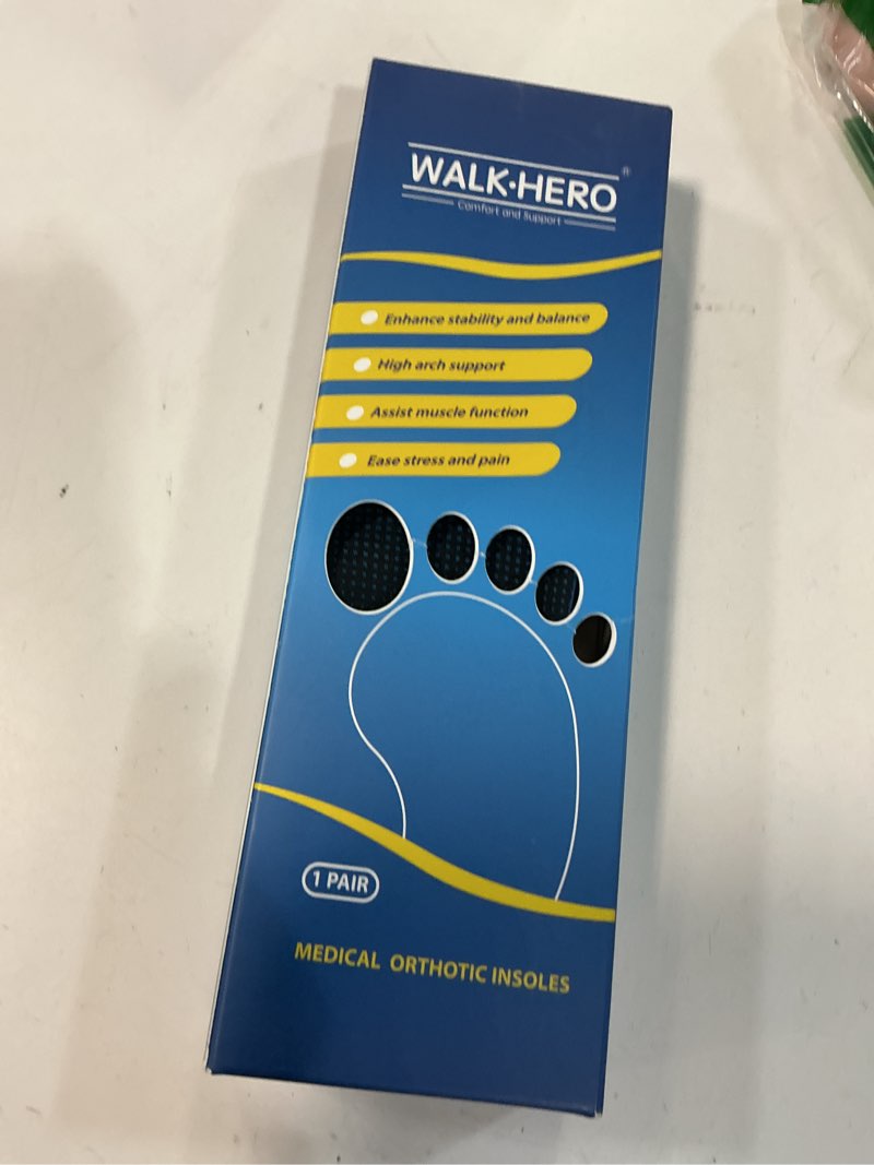 Condition photo showing New/Like New for Plantar Fasciitis Insoles for Men Women - Orthotics Inserts, Shoe Insoles Arch Support Flat Feet Inserts Work Boot Insoles for Standing All Day (Mens 9-9 1/2 | Womens 11-11 1/2) Blue Mens 9 - 9 1/2 | Womens 11 - 11 1/2