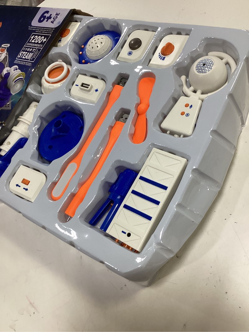 Condition photo showing Good Condition for science stem kits for kids, electronics exploration kit, 66 pcs diy circuit parts, over 1200 projects, stem educational toy gifts for kids boys girls ages 3 4 5 6 7 8 9 10 11 12, color project manual