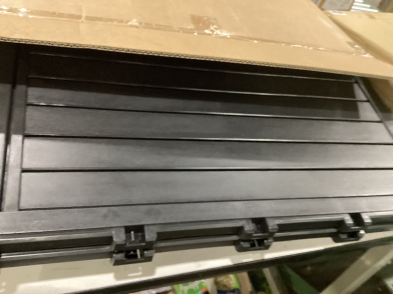 Condition photo showing Good Condition for Package Delivery Box for Outside, 48 Gallon Storage with Lockable Secure, Large Resin Outdoor Package Drop Container 48 Gallon Black