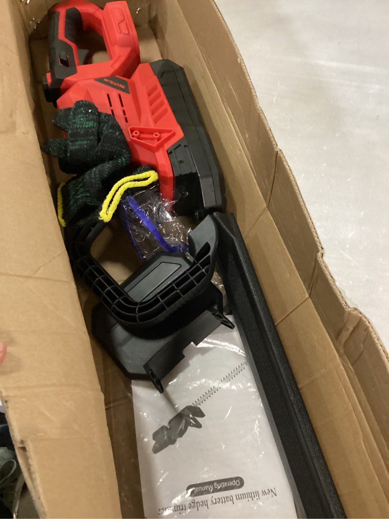 Condition photo showing Good Condition for cordless hedge trimmer for milwaukee 18v battery(tool only), 20'' bush trimmer, 3000rpm electric hedge trimmer, 180°rotatable head, battery powered hedge trimmer for yard, garden compatible with milwaukee battery