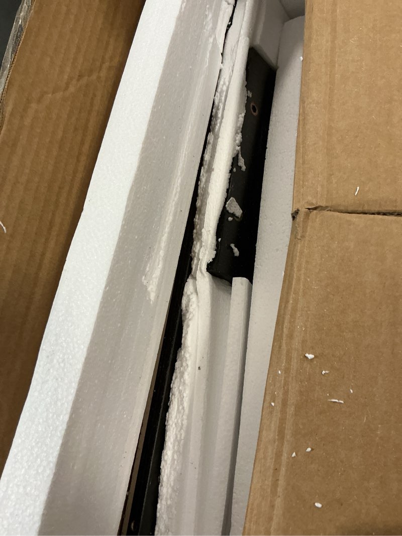 Condition photo showing Good Condition for SUPERJARE Reversible L Shaped Gaming Desk with Drawer, LED Lights & Power Outlets, Corner Computer Desk with Shelves & Monitor Stand for Home, Office, Black, 47 inches Black 47 inch