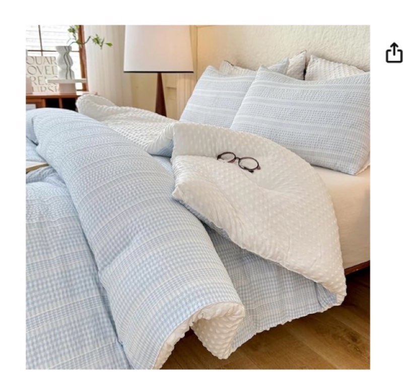 tohrisa boho comforter set twin size - 2 pieces lightweight jacquard seersucker bedding sets (1 soft