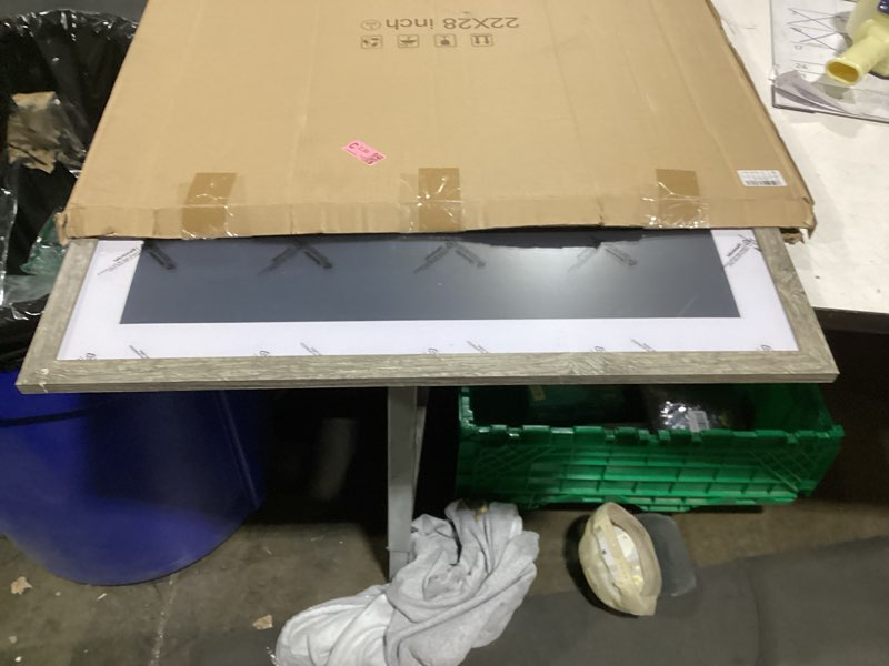 Condition photo showing As Is for modern gold 10x10 picture frame for wall display, fits 8x8 frame with mat or poster frame 10x10 without mat, 1 pack gold 10" x 10"