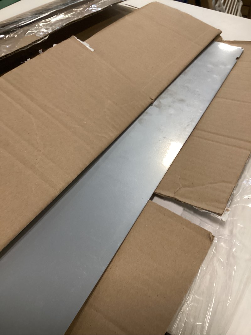 Condition photo showing Good Condition for [Petoasis] Heavy Duty Aluminum Dog Door with Lock,3 Flap Insulated Doggie Doors with Installation Manual,Durable and Rust Resistant, Patent: USD1057087S, (Silvery White, XLarge for Door)