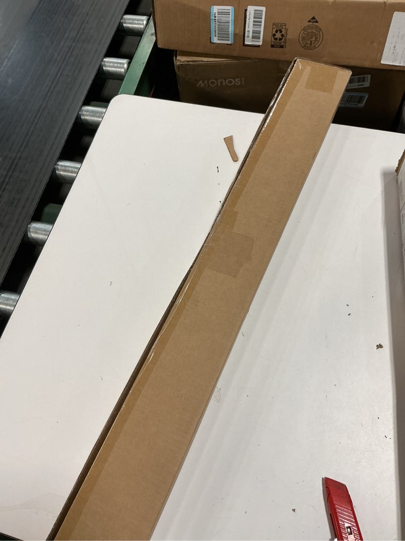 Condition photo showing New/Like New for LazBlinds Cordless Cellular Shades, No Tools No Drill Blackout Honeycomb Shades Pleated Blinds for Windows, 34'' W x 48'' H, Silver White Blackout-silver White 34'' W x 48'' H