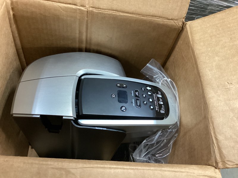 Condition photo showing As Is for Keurig K-Elite Single Serve K-Cup Pod Coffee Maker, with Strength and Temperature Control, Iced Coffee Capability, 8 to 12oz Brew Size, Programmable, Brushed Silver