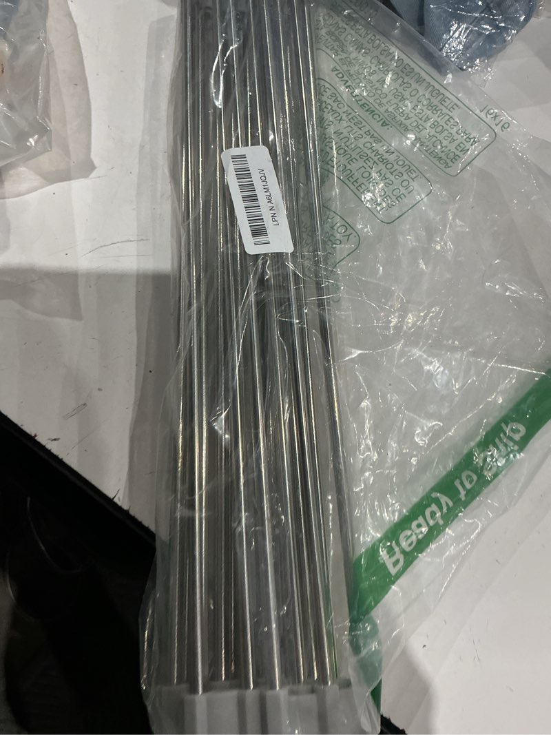 Condition photo showing Good Condition for tomorotec 17.7" x 15.5" roll up dish drying rack over sink drying rack sink cover kitchen sink accessories gadget multipurpose organizer foldable stainless steel drainer (grey) gray 17.7 x 15.5 in