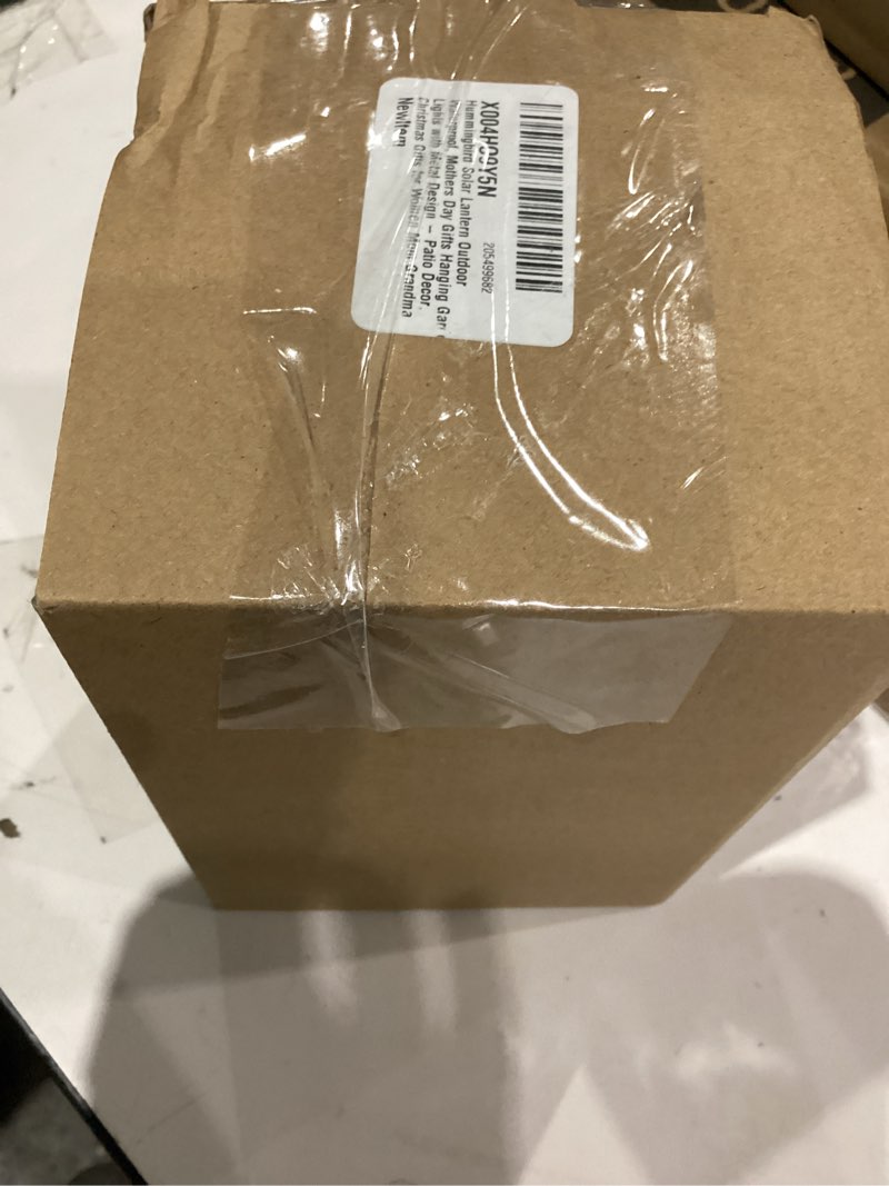 Condition photo showing As Is for Christmas Gifts for Women,Hummingbird Solar Lantern Outdoor Waterproof, Mothers Day Gifts Hanging Garden Lights with Metal Design - Patio Decor, Solar Lights Metal Decor for Yard, Patio,Backyard