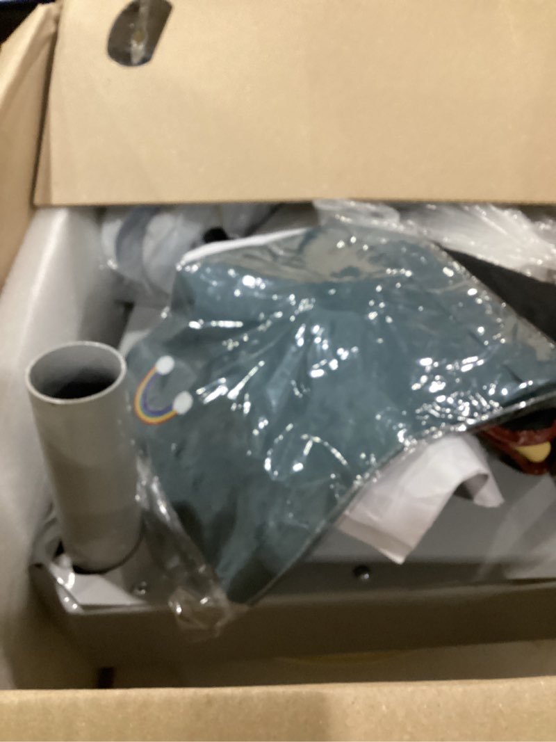 Condition photo showing As Is for damaged 14\" 450w electric pottery wheel with lcd panel adjustable speed foot pedal,detachable basin,heighten desk legs,clay toolfor kids, adults, beginners, home diy & professional pottery making grey