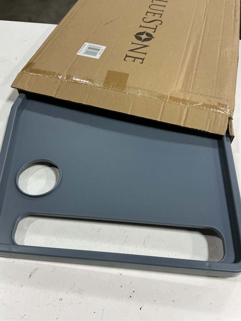 Condition photo showing Good Condition for walker tray table with 2 cup holders - universal trays for standard folding walkers - home mobility accessories by bluestone (gray)
