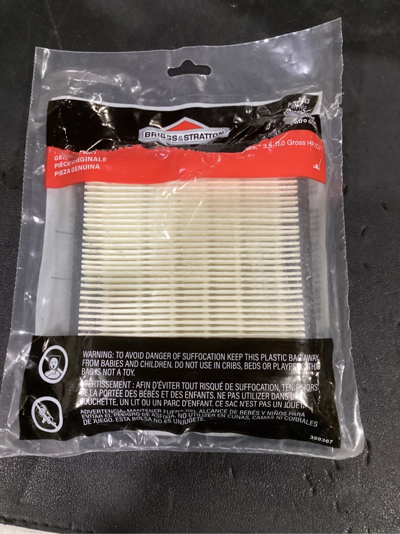 Condition photo showing Good Condition for briggs & stratton paper air filter for 4-cycle quantum engine