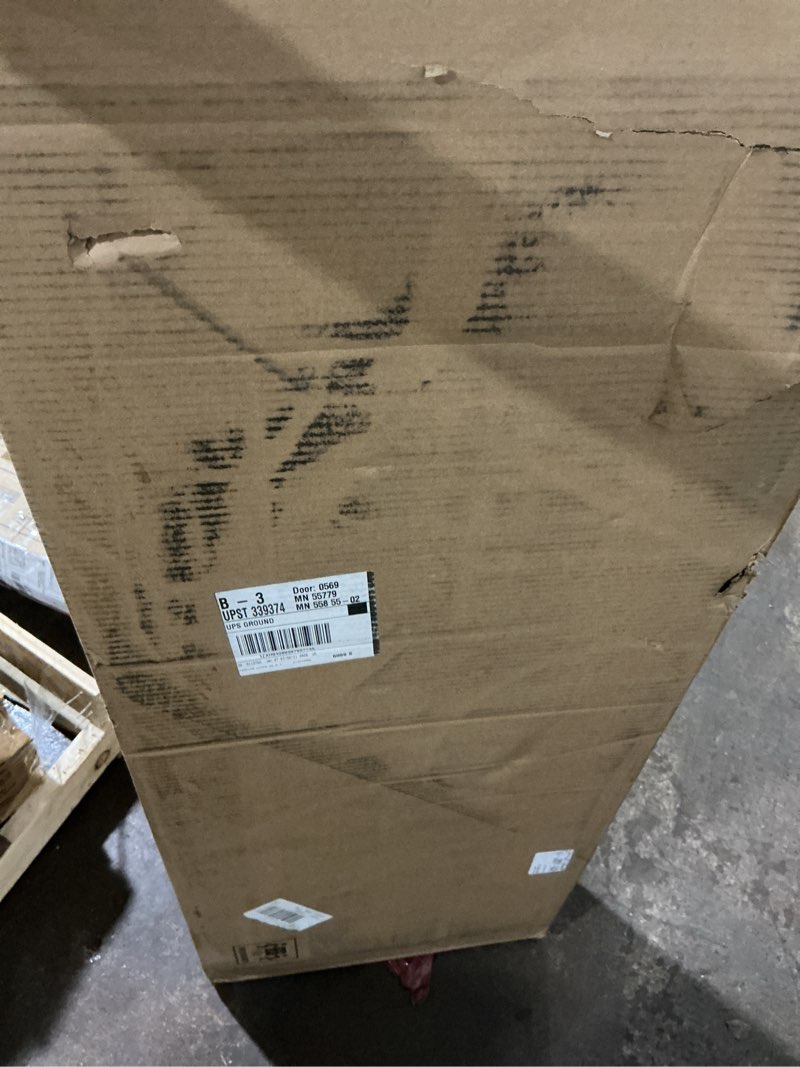 Condition photo showing Good Condition for 47” Pantry Cabinet, Kitchen Pantry Storage Cabinet with Doors and Adjustable Shelves,Freestanding Buffet Cupboards Sideboard for Living Room and Dinning Room (White)