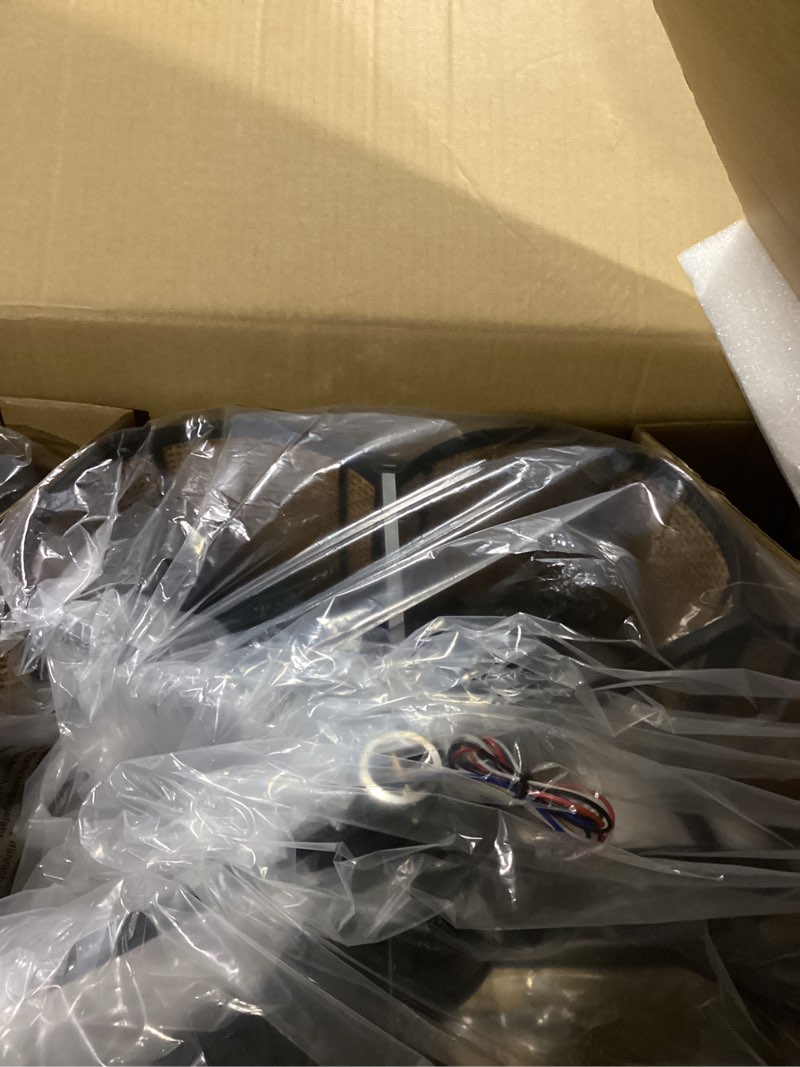 TELANPU Ceiling Fans with 6-Bulb Lights and Remote, Flower Shaped Ceiling Light with 6 Adjustable Sp