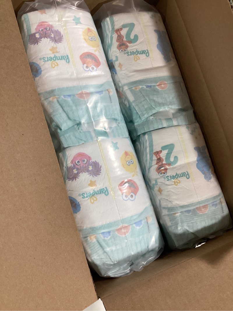 Condition photo showing New/Like New for pampers diapers - baby dry - size 1, 120 count, absorbent disposable infant diaper (packaging may vary) size 1 120