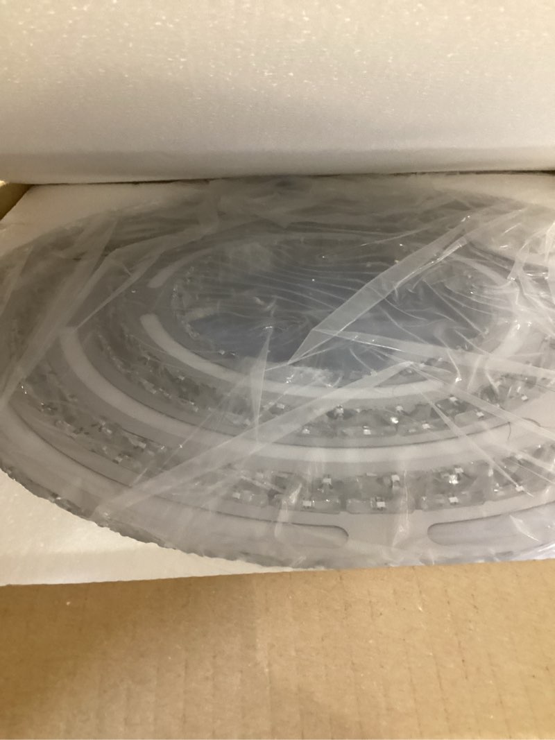 Condition photo showing Good Condition for modern led chandeliers crystal chandeliers ceiling light three rings pendant light with acrylic for bedroom dinning room hallway(warm white 30/40/50) ykl warm white