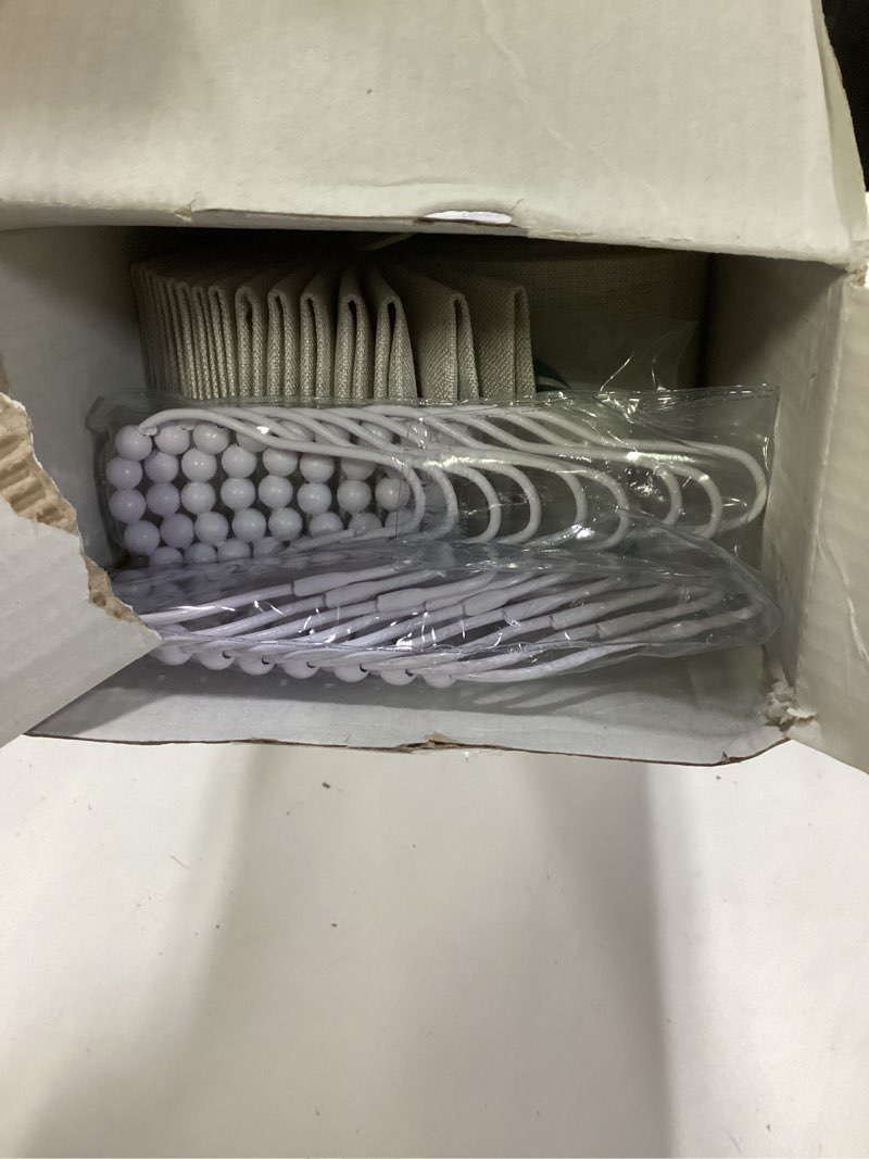 Condition photo showing New/Like New for AJAZZ 100% Blackout Door Curtain Accordion Door Closet Curtain Invisible Applicable Bedroom Room Living Room Doorway (Cream White 72" W x 78" L) 1 Panel 72"W x 78"L (Pack of 1) Cream White