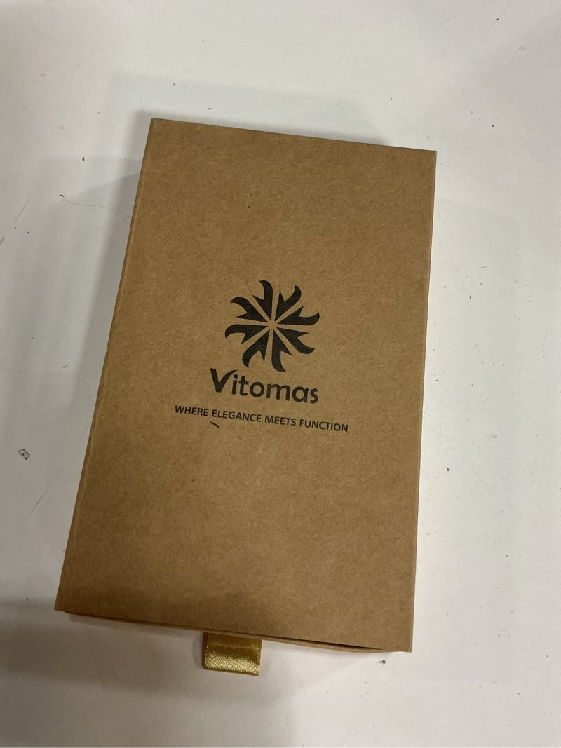 Condition photo showing New/Like New for Vitomas 2-in-1 Detachable Card Wallet Case with Rotating Ring for iPhone 16 Case with Card Holder (6.1"), RFID Blocking PU Leather, Kickstand, Holds 5 Cards, MagSafe Compatible - Black for iPhone 16 for iPhone 16-Black